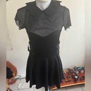 Into The Mist Mini Dress: The Grave Girls Sz M